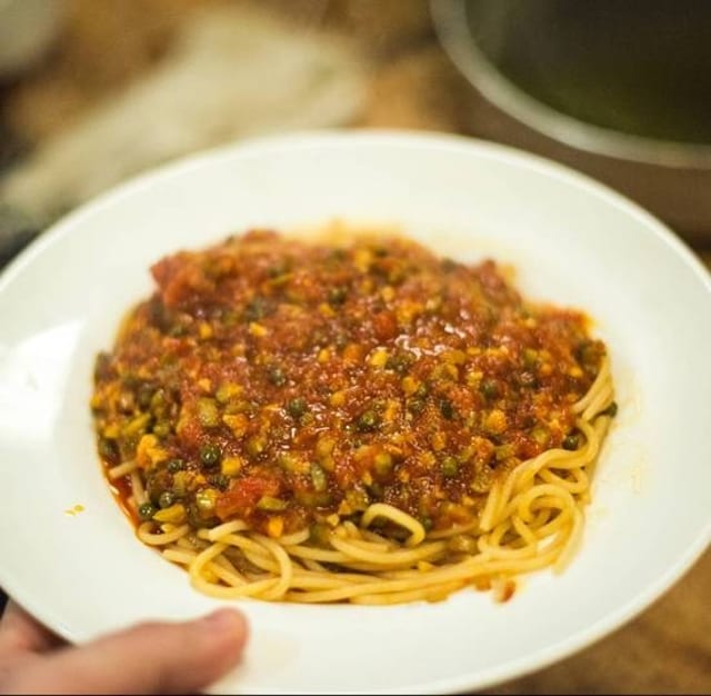 Spaghetti Arrabiata.
